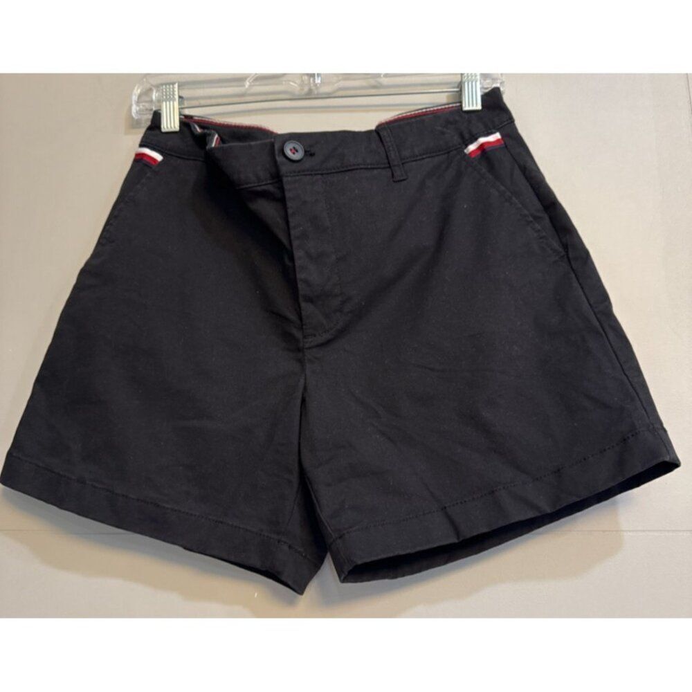 Tommy Hilfiger Women Black Classic Stretch Short Size 8